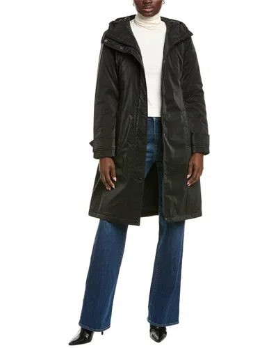 Kenneth Cole Sleeker Coat In Black