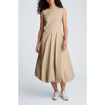 Kenneth Cole Sleeveless Bubble Hem Midi Dress In Neutral