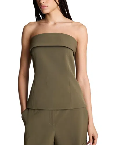 Kenneth Cole Sleeveless Bustier Top In Green