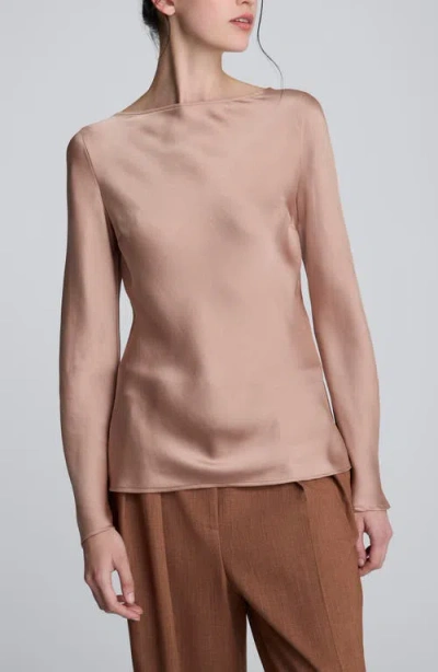KENNETH COLE KENNETH COLE SLEEVELESS COWL BACK SATIN TOP