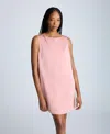 Kenneth Cole Sleeveless Draped Back Shift Dress In Rosé