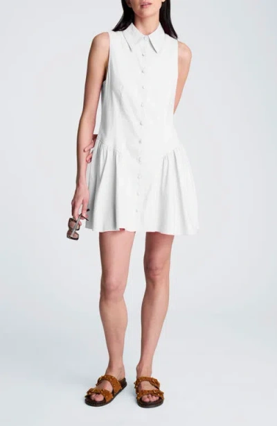 Kenneth Cole Sleeveless Flared Minidress In White