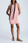 Kenneth Cole Sleeveless Open Back Shift Dress In Rose