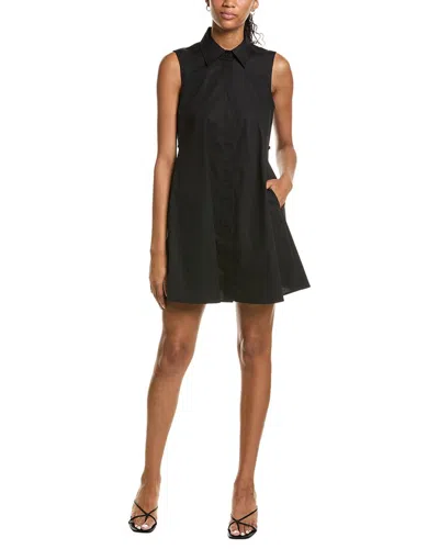 Kenneth Cole Sleeveless Trapeze Mini Dress In Black