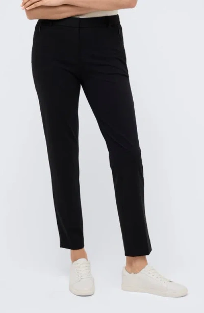 Kenneth Cole Slim Fit Ankle Pants In Black