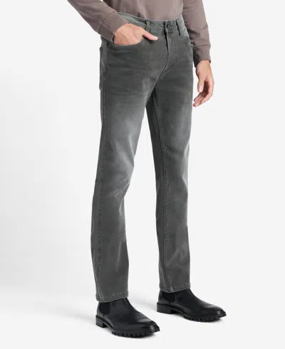 Kenneth Cole Slim-fit Recycled Stretch Denim Jean In Gray