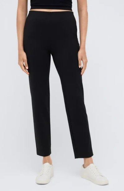Kenneth Cole Slim Pull-on Pants In Black