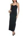 Kenneth Cole Athletic Stretch Maxi Slipdress In Blue