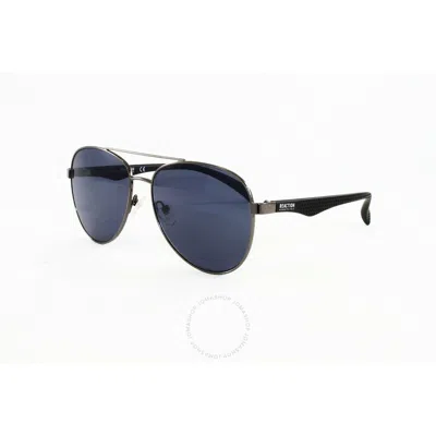 Kenneth Cole Smoke Pilot Men's Sunglasses Kc1318 08a 58 In Gun Metal / Gunmetal