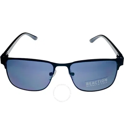 Kenneth Cole Smoke Rectangular Men's Sunglasses Kc1413 02a 56 In Black