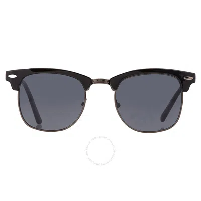 Kenneth Cole Smoke Square Men's Sunglasses Kc1330 01a 50 In Black