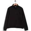 Kenneth Cole Snap Front Fleece Jacket In Black