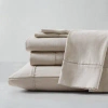 Kenneth Cole Solid Cationic Brushed Solid Sheet Sets In Beige