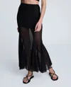 Kenneth Cole Women's Godet Fit & Flare Pull-on Maxi Skirt In Black