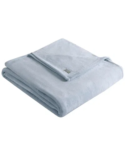 Kenneth Cole Solid Ultra Soft Plush Fleece Blanket In Blue