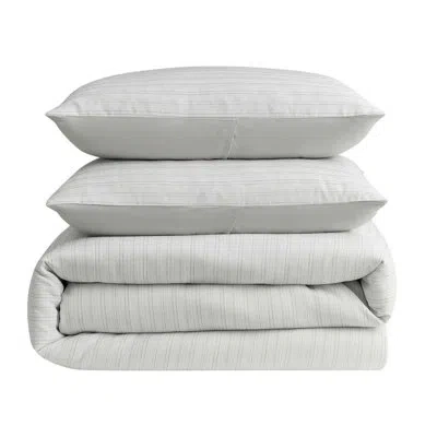 Kenneth Cole Space Dye Grid Grey Comforter Set In Gray