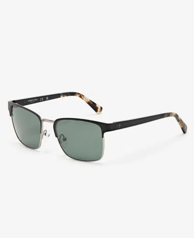 Kenneth Cole Square Metal Sunglasses In Black