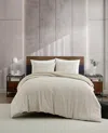Kenneth Cole Stitched Gauze Comforter Set In Neutral