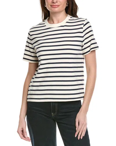 Kenneth Cole Stripe T-shirt In White