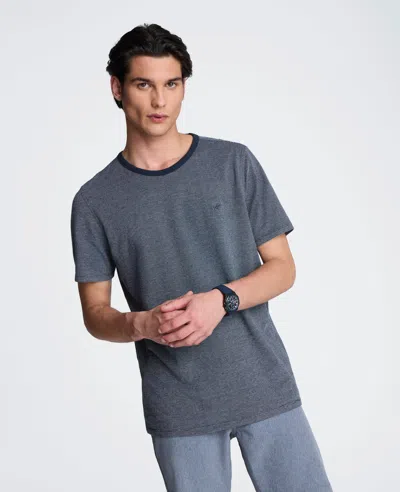 Kenneth Cole Textured Logo Tee In Gray