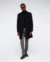 Kenneth Cole The Classic Fit Overcoat In Black