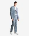 Kenneth Cole The Mini-houndstooth Slim-fit Suit In Blue