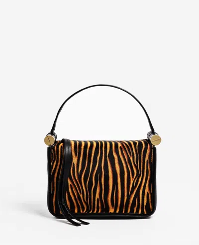Kenneth Cole Tiger Print Small Top Handle Bag In Natural,bl