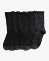 Kenneth Cole Tiny Dot Crew Socks 6-pack In Black