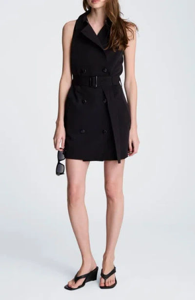 Kenneth Cole Trench Minidress In Black