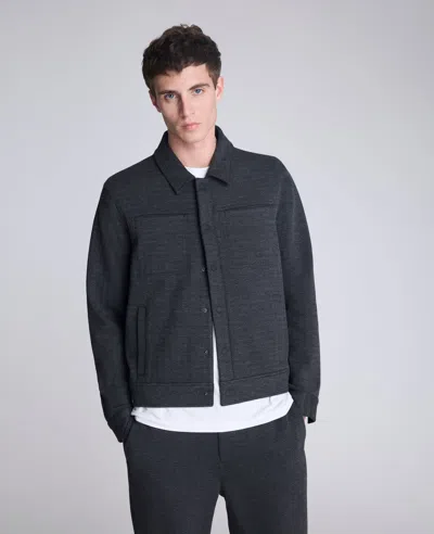 Kenneth Cole Trucker Jacket In Black
