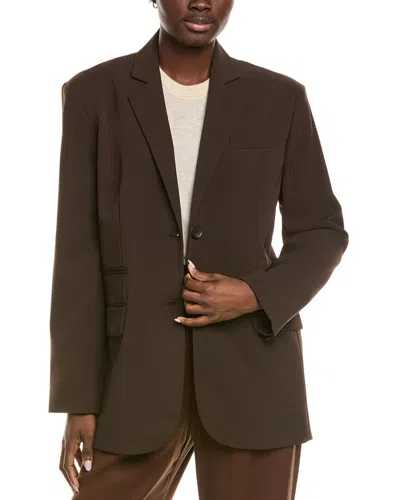 Kenneth Cole Twill Jacket In Brown