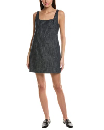 Kenneth Cole Twill Shift Dress In Black