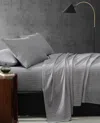 Kenneth Cole Twill Stripe Texture Sheet Set In White