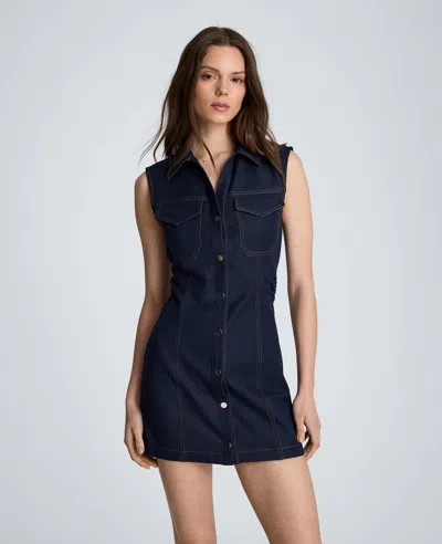 Kenneth Cole Two Pocket Mini Shirt Dress