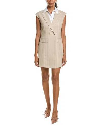 Kenneth Cole Twofer Blazer Dress In Neutral
