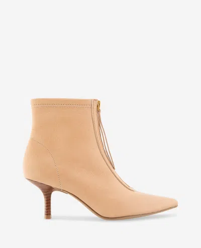 Kenneth Cole Udaya Leather Heel Bootie In Neutral