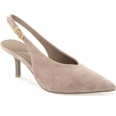 Kenneth Cole Ulysses Pointed Toe Slingback Pump In Animal Print