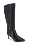 Kenneth Cole Meryl Pointed Toe Boot In Black Leather