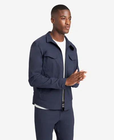 Kenneth Cole Utility Jacket In Blue