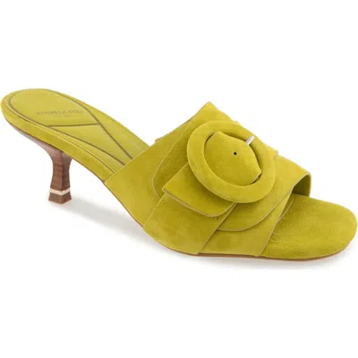 Kenneth Cole Valentina Sandal In Chartreuse Suede