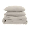 Kenneth Cole Variegated Waffle Solid Comforter Set In Beige