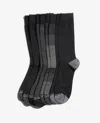 Kenneth Cole Vertical Dash Dress Crew Socks 4-pack In Black