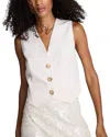 Kenneth Cole Three Button Vest In White