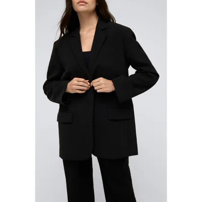 Kenneth Cole Vision Stretch Twill Jacket In Black
