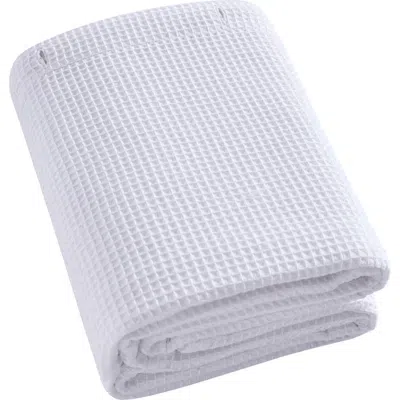 Kenneth Cole Waffle Knit Shower Curtain In White