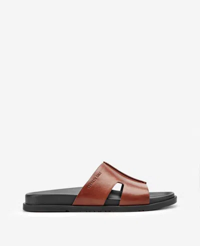Kenneth Cole Willy Leather Sandal In Brown
