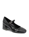 Kenneth Cole Brynne Platform Mary Jane Pump In Black/black Patent