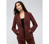 Kenneth Cole Athletic Stretch One-button Blazer In Deep Chestnut