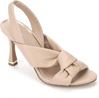 Kenneth Cole Women's Blanche 85 Knot Slingback Heeled Sandal In Chai In Neutral