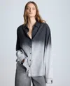 Kenneth Cole Women's Chambray Ombre Tunic Shirt In Gradient Nik Wash